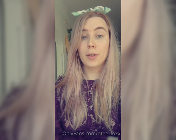 Qtee Foxx aka qtee_foxx - 04-29-2022 OnlyFans Video - I wont be on here for one or two days